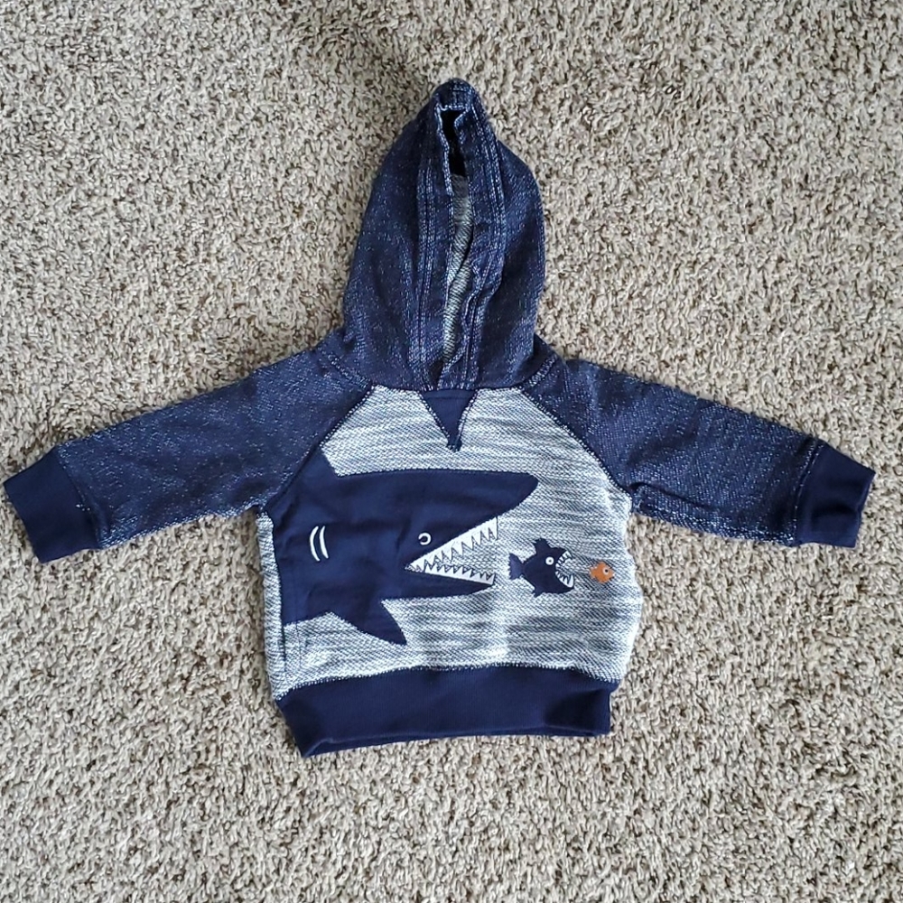 6-12M Gymboree Shark Hoodie
